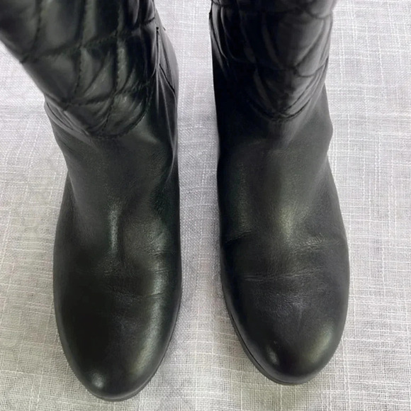 Michael Kors black leather boots size 5 1/2 - Picture 6 of 11